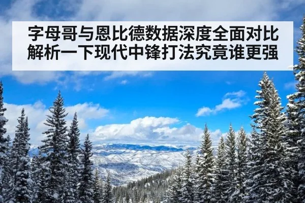 字母哥与恩比德数据深度全面对比解析一下现代中锋打法究竟谁更强